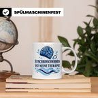 Synchronschwimmen Tasse Synchronschwimmen ist meine Therapie – Weiß [farbe:weiß]