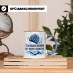 Synchronschwimmen Tasse Synchronschwimmen ist meine Therapie – Blau [farbe:blau]
