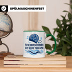 Synchronschwimmen Tasse Synchronschwimmen ist meine Therapie – Grün [farbe:grün]