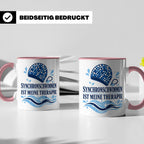 Synchronschwimmen Tasse Synchronschwimmen ist meine Therapie – Rosa [farbe:rosa]