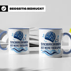 Synchronschwimmen Tasse Synchronschwimmen ist meine Therapie – Blau [farbe:blau]