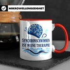 Synchronschwimmen Tasse Synchronschwimmen ist meine Therapie – Rot [farbe:rot]