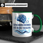 Synchronschwimmen Tasse Synchronschwimmen ist meine Therapie – Grün [farbe:grün]