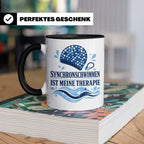 Synchronschwimmen Tasse Synchronschwimmen ist meine Therapie – Schwarz [farbe:schwarz]