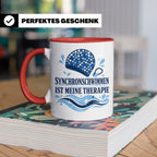 Synchronschwimmen Tasse Synchronschwimmen ist meine Therapie – Rot [farbe:rot]