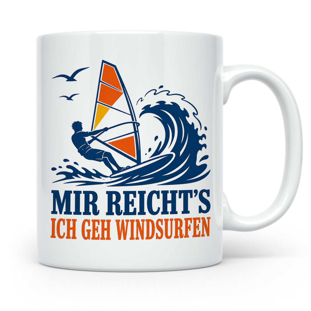Windsurfen Tasse Mir reichts ich geh windsurfen - Geschenk f – Weiß [farbe:weiß]