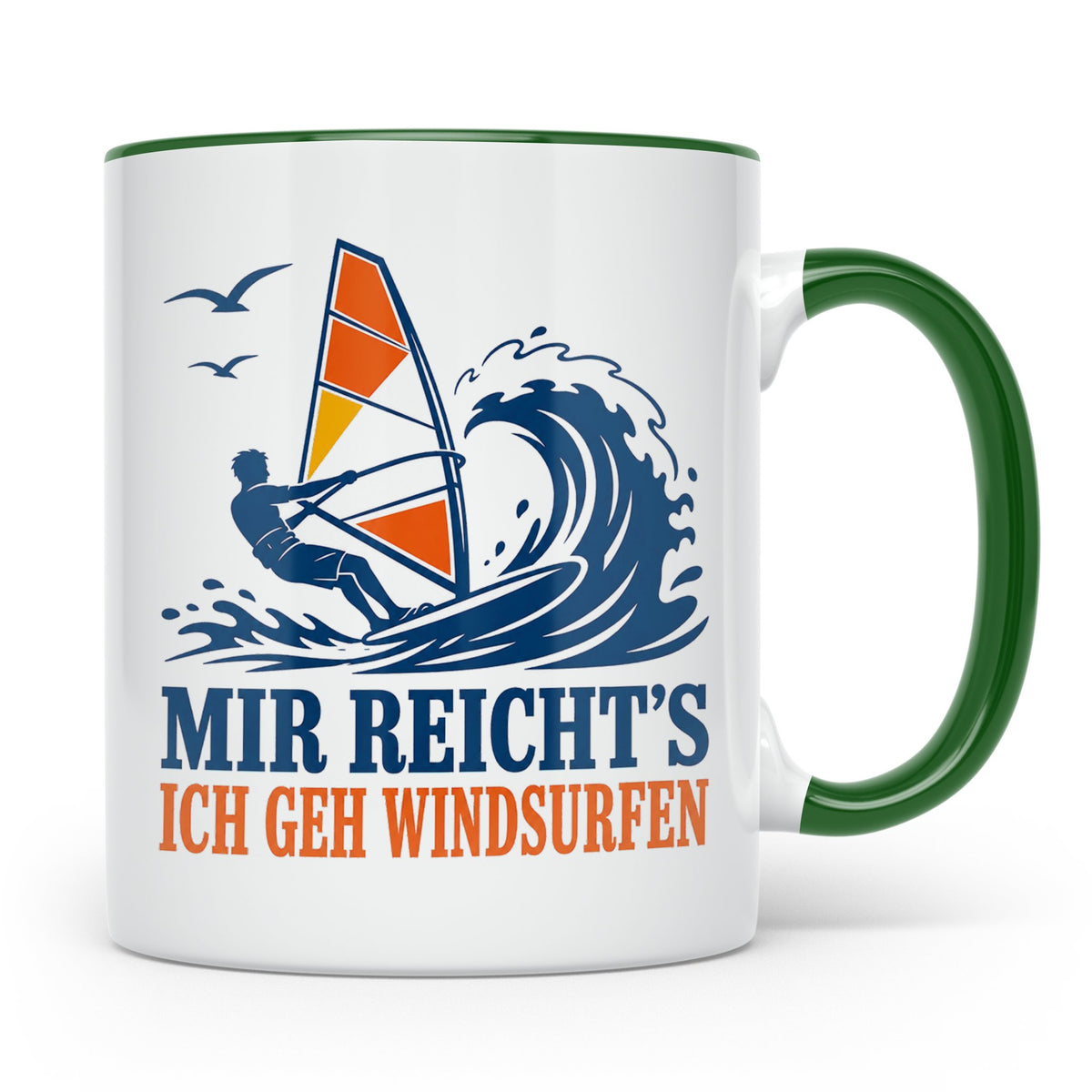 Windsurfen Tasse Mir reichts ich geh windsurfen - Geschenk f – Grün [farbe:grün]