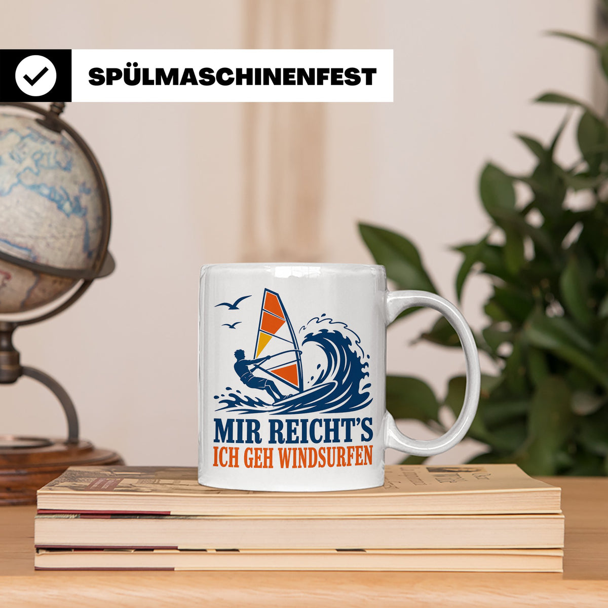Windsurfen Tasse Mir reichts ich geh windsurfen - Geschenk f – Weiß [farbe:weiß]