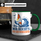 Windsurfen Tasse Mir reichts ich geh windsurfen - Geschenk f – Grün [farbe:grün]
