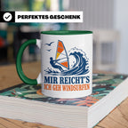 Windsurfen Tasse Mir reichts ich geh windsurfen - Geschenk f – Grün [farbe:grün]
