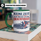 Drachenboot Tasse Keine Zeit ich muss zum Drachenboot - Gesc – Grün [farbe:grün]