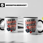 Retro Gamer Tasse Ich bin nicht alt ich bin Retro - Geschenk – Schwarz [farbe:schwarz]