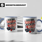 Retro Gamer Tasse Ich bin nicht alt ich bin Retro - Geschenk – Blau [farbe:blau]