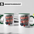 Retro Gamer Tasse Ich bin nicht alt ich bin Retro - Geschenk – Grün [farbe:grün]