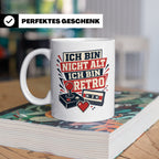 Retro Gamer Tasse Ich bin nicht alt ich bin Retro - Geschenk – Weiß [farbe:weiß]