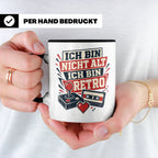 Retro Gamer Tasse Ich bin nicht alt ich bin Retro - Geschenk – Schwarz [farbe:schwarz]