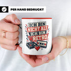 Retro Gamer Tasse Ich bin nicht alt ich bin Retro - Geschenk – Rot [farbe:rot]