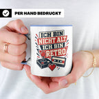 Retro Gamer Tasse Ich bin nicht alt ich bin Retro - Geschenk – Blau [farbe:blau]