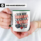 Retro Gamer Tasse Ich bin nicht alt ich bin Retro - Geschenk – Grün [farbe:grün]