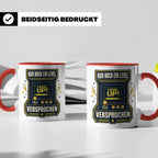 Gamer Tasse Nur noch ein Level versprochen - Retro Spielhall – Rot [farbe:rot]