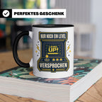 Gamer Tasse Nur noch ein Level versprochen - Retro Spielhall – Schwarz [farbe:schwarz]