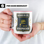 Gamer Tasse Nur noch ein Level versprochen - Retro Spielhall – Rosa [farbe:rosa]