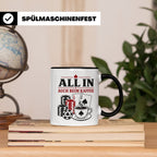 Poker Tasse All in auch beim Kaffee - Geschenk für Pokerspie – Schwarz [farbe:schwarz]