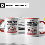 Poker Papa Tasse Wie ein normaler Papa nur mit besserem Blat – Rot [farbe:rot]
