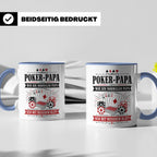 Poker Papa Tasse Wie ein normaler Papa nur mit besserem Blat – Blau [farbe:blau]