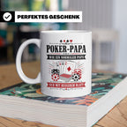 Poker Papa Tasse Wie ein normaler Papa nur mit besserem Blat – Weiß [farbe:weiß]