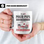 Poker Papa Tasse Wie ein normaler Papa nur mit besserem Blat – Weiß [farbe:weiß]