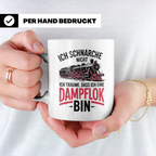 Dampflok Tasse - Ich Schnarche Nicht Lokführer Eisenbahn Ges – Weiß [farbe:weiß]