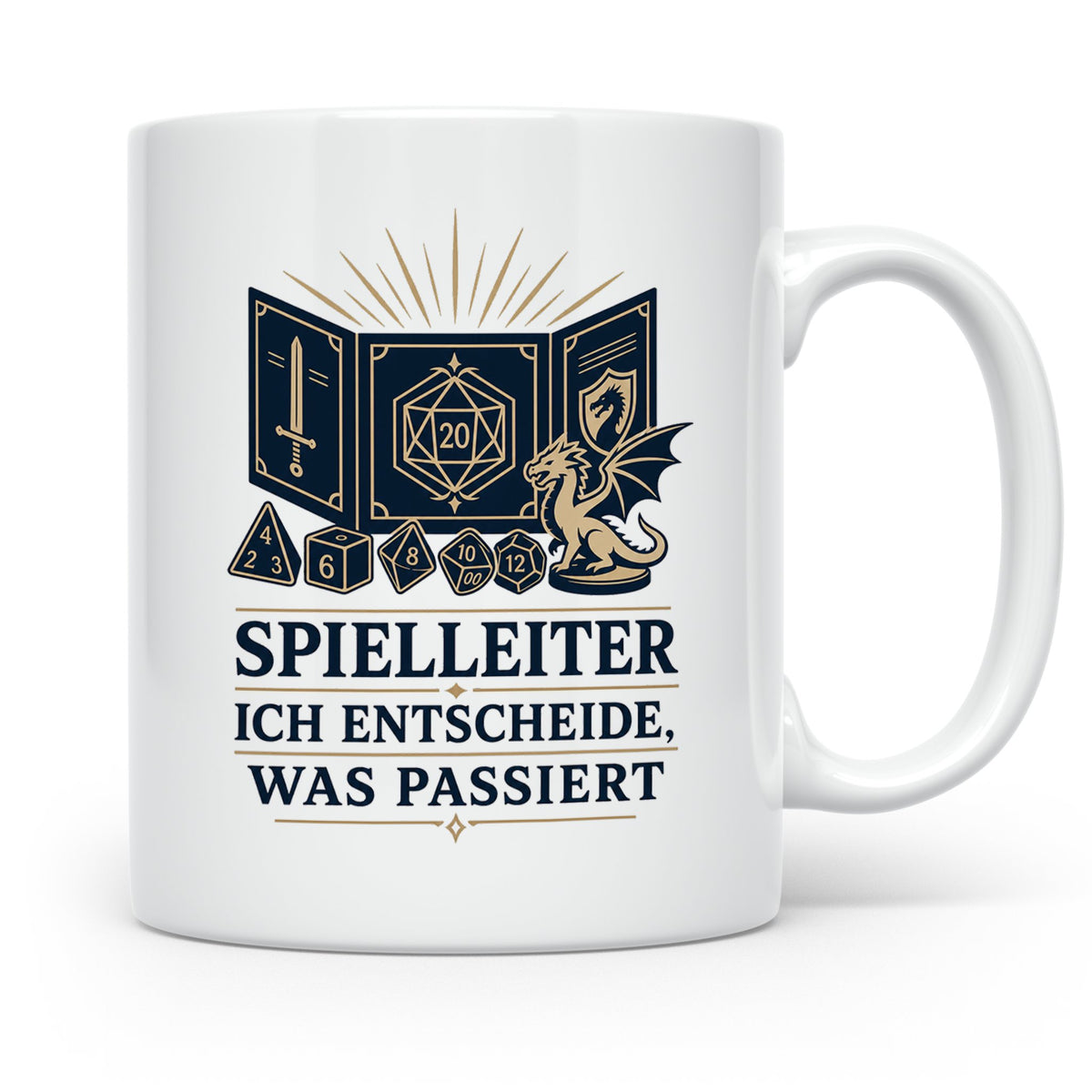 Spielleiter Tasse Ich entscheide was passiert - Rollenspiel  – Weiß [farbe:weiß]