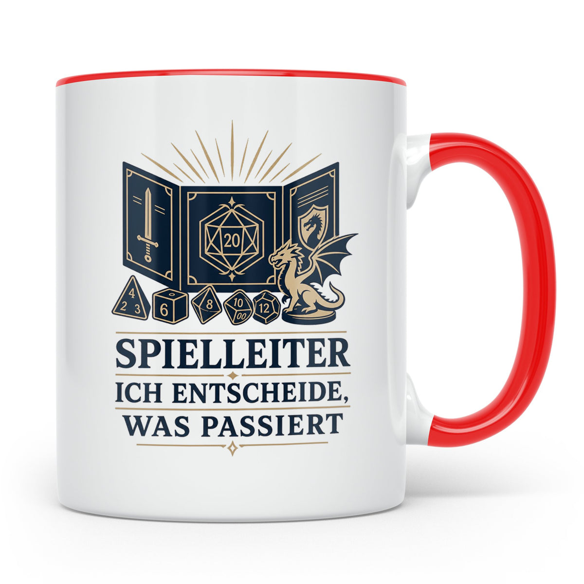 Spielleiter Tasse Ich entscheide was passiert - Rollenspiel  – Rot [farbe:rot]