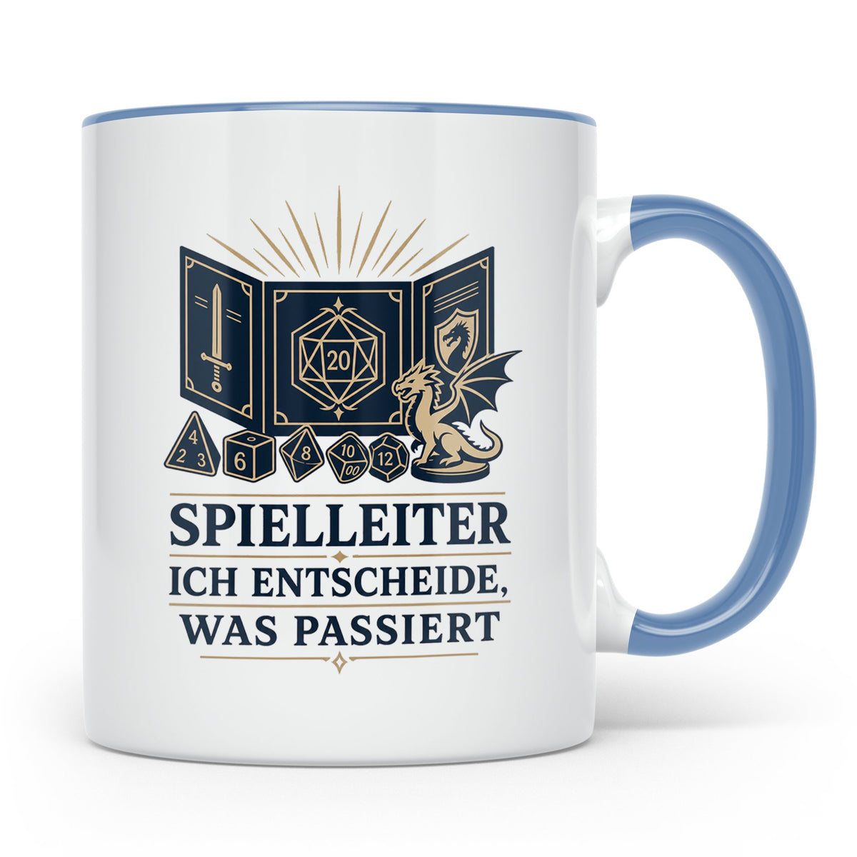 Spielleiter Tasse Ich entscheide was passiert - Rollenspiel  – Blau [farbe:blau]