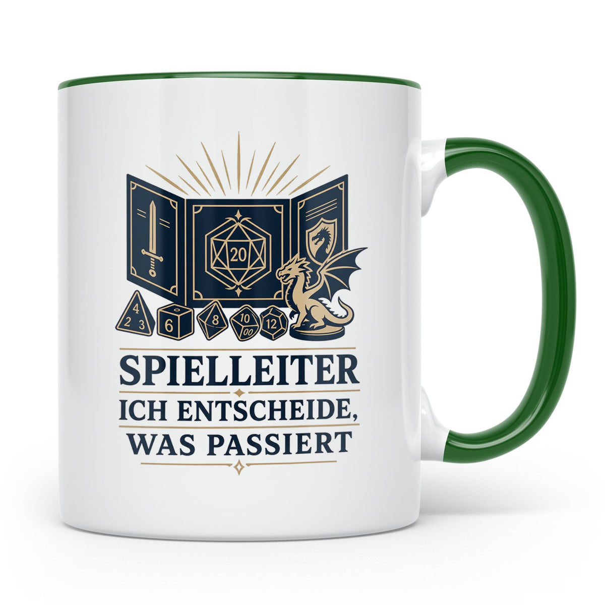 Spielleiter Tasse Ich entscheide was passiert - Rollenspiel  – Grün [farbe:grün]
