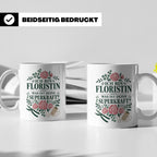 Floristin Tasse Ich bin Floristin was ist deine Superkraft - – Weiß [farbe:weiß]