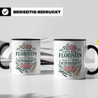 Floristin Tasse Ich bin Floristin was ist deine Superkraft - – Schwarz [farbe:schwarz]
