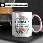 Floristin Tasse Ich bin Floristin was ist deine Superkraft - – Rosa [farbe:rosa]