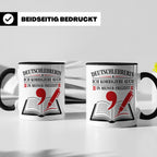 Deutschlehrerin Tasse Ich korrigiere auch in meiner Freizeit – Schwarz [farbe:schwarz]