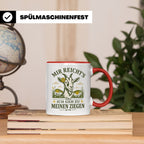 Ziegen Tasse Mir reichts ich geh zu meinen Ziegen - Geschenk – Rot [farbe:rot]