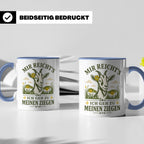 Ziegen Tasse Mir reichts ich geh zu meinen Ziegen - Geschenk – Blau [farbe:blau]
