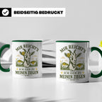 Ziegen Tasse Mir reichts ich geh zu meinen Ziegen - Geschenk – Grün [farbe:grün]
