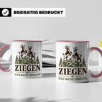 Ziegen Tasse Ziegen sind meine Therapie - Geschenk für Ziege – Rosa [farbe:rosa]