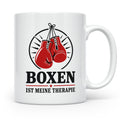 Boxen Tasse Boxen ist meine Therapie - Geschenk für Boxer Bo – Weiß [farbe:weiß]