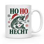 Hecht Tasse Ho Ho Hecht - Lustiges Geschenk für Angler Raubf – Weiß [farbe:weiß]