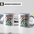 Hecht Tasse Ho Ho Hecht - Lustiges Geschenk für Angler Raubf – Blau [farbe:blau]