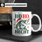 Hecht Tasse Ho Ho Hecht - Lustiges Geschenk für Angler Raubf – Weiß [farbe:weiß]