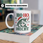 Hecht Tasse Ho Ho Hecht - Lustiges Geschenk für Angler Raubf – Weiß [farbe:weiß]