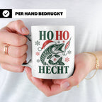 Hecht Tasse Ho Ho Hecht - Lustiges Geschenk für Angler Raubf – Weiß [farbe:weiß]